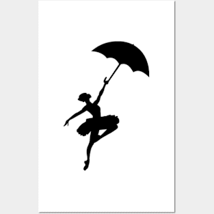 Funny ballerina ballet dancer Posters and Art